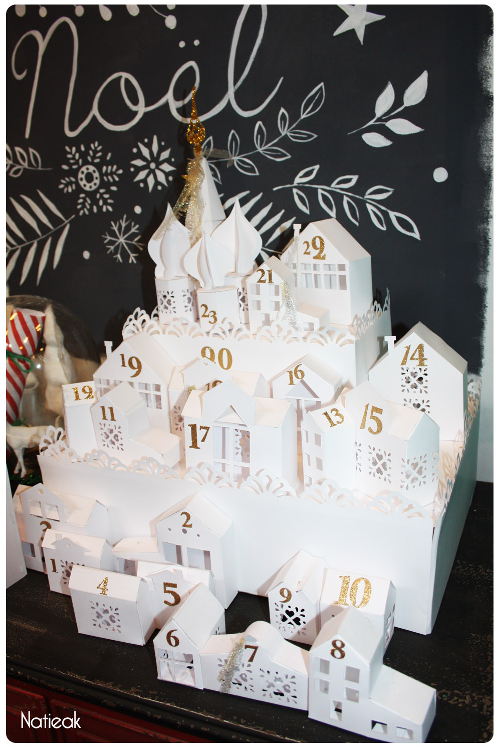 calendrier de l'avent village russe