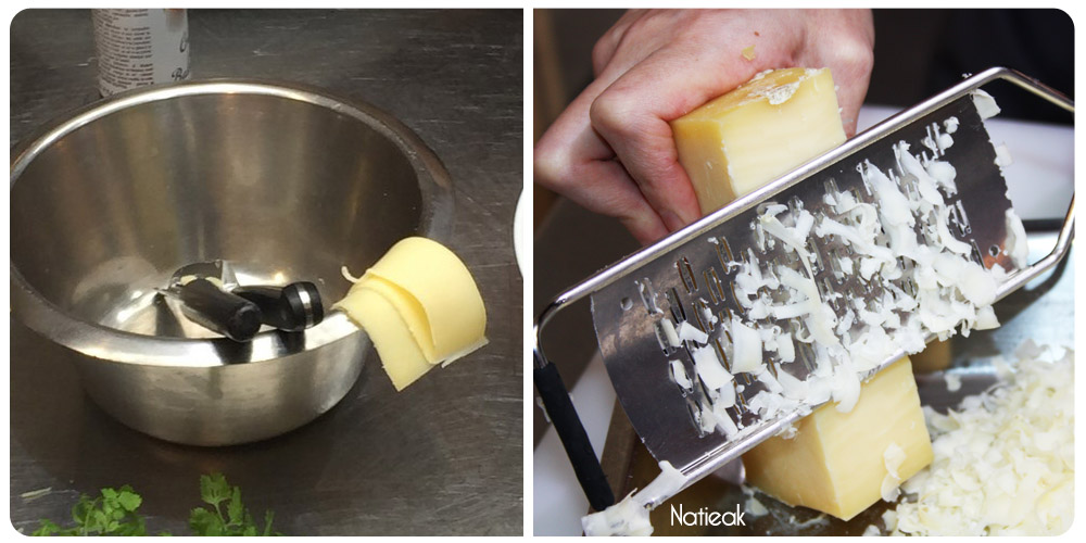 Beaufort râpé et en lamelle