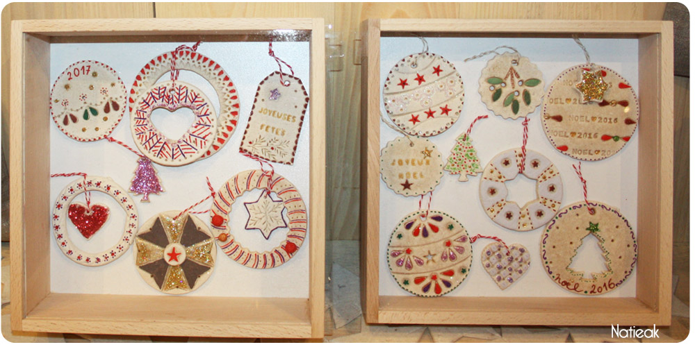 décoration de sapin en pate à sel