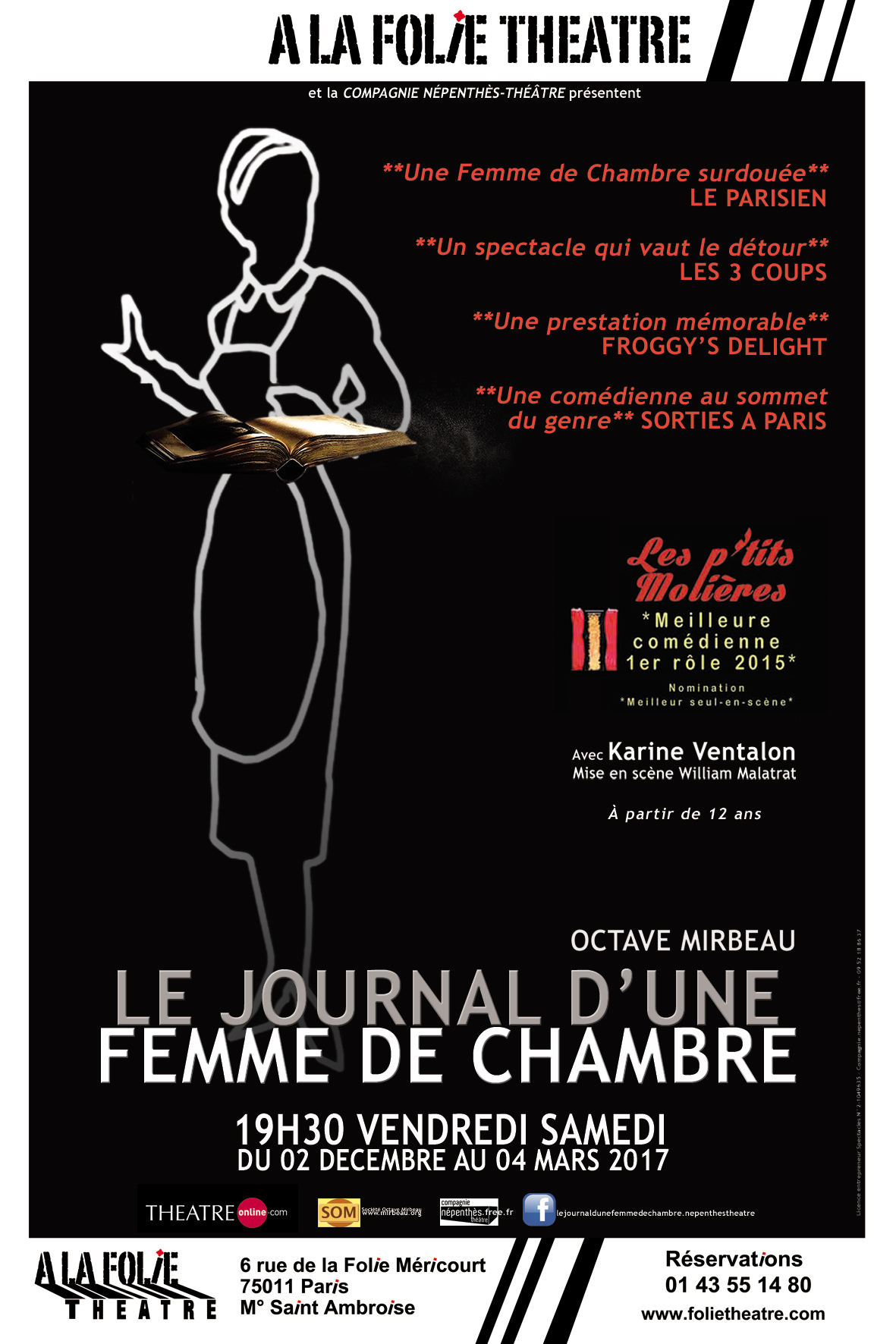affiche le journal d'une femme de chambre