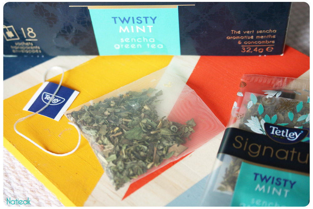 sachet de Thé vert Twisty Mint de Tetley