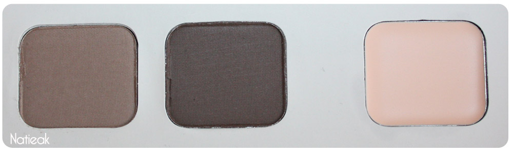 poudres de la la palette sourcils Beauté du regard de Harcourt