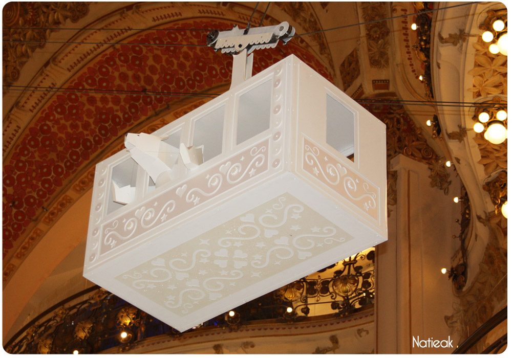 le téléphérique de Lorenzo Papace aux Galeries Lafayettes