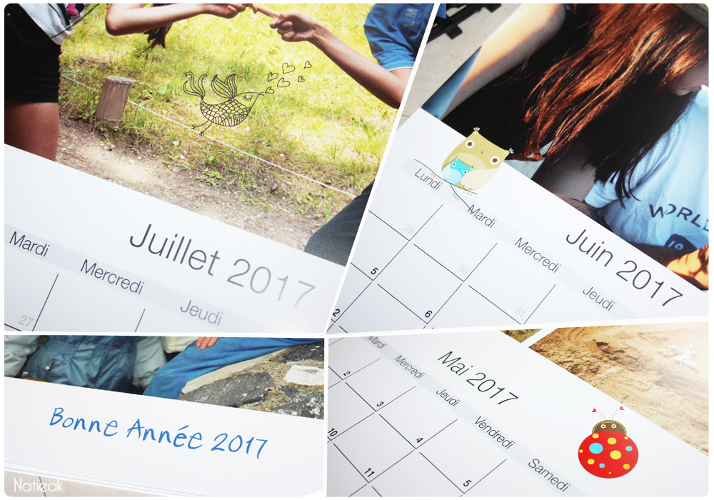 calendrier mural personnalisé de Carteland