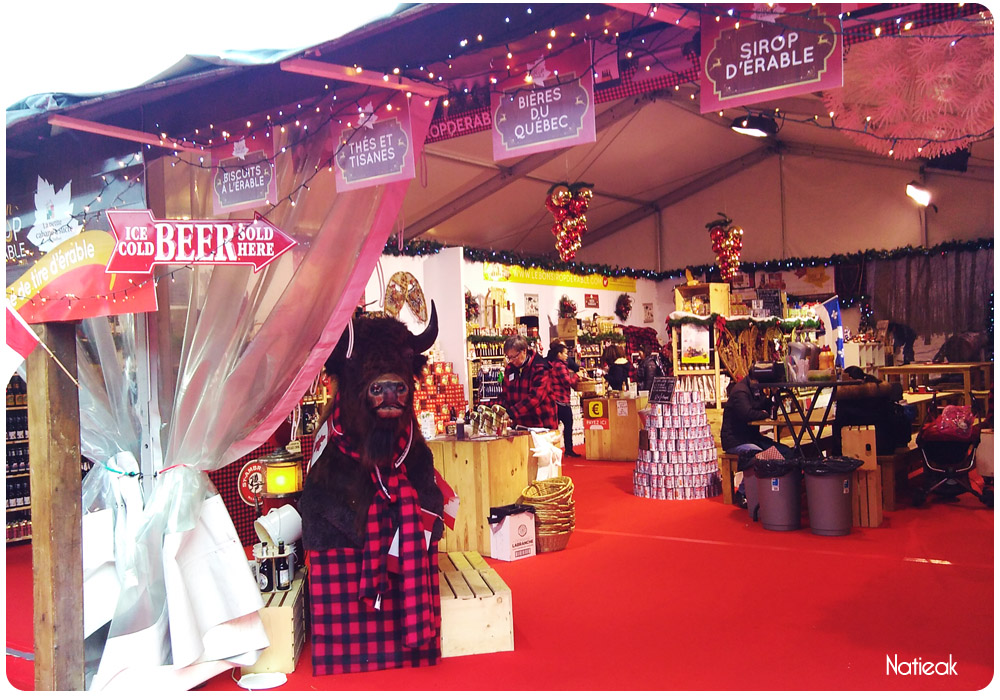 La petite cabane à sucre au marché de noël de la Défense
