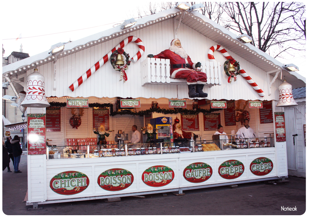 Gourmandises au marché de Noël des Champs-Elysées