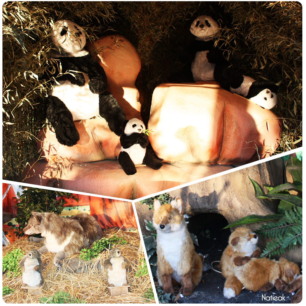 animaux du monde au marché de Noël des Champs -Elysées