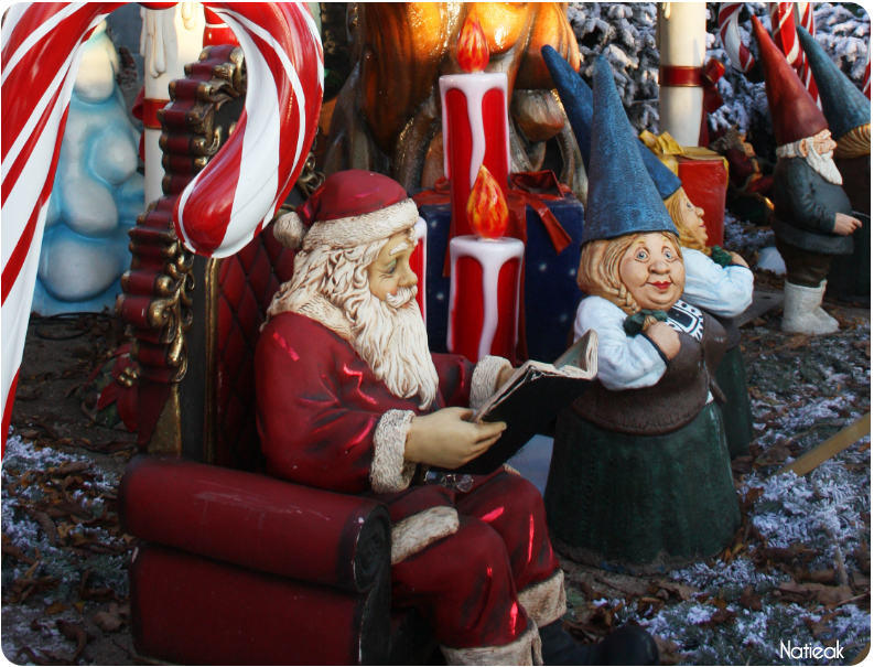 Le père Noël au marché de Noel