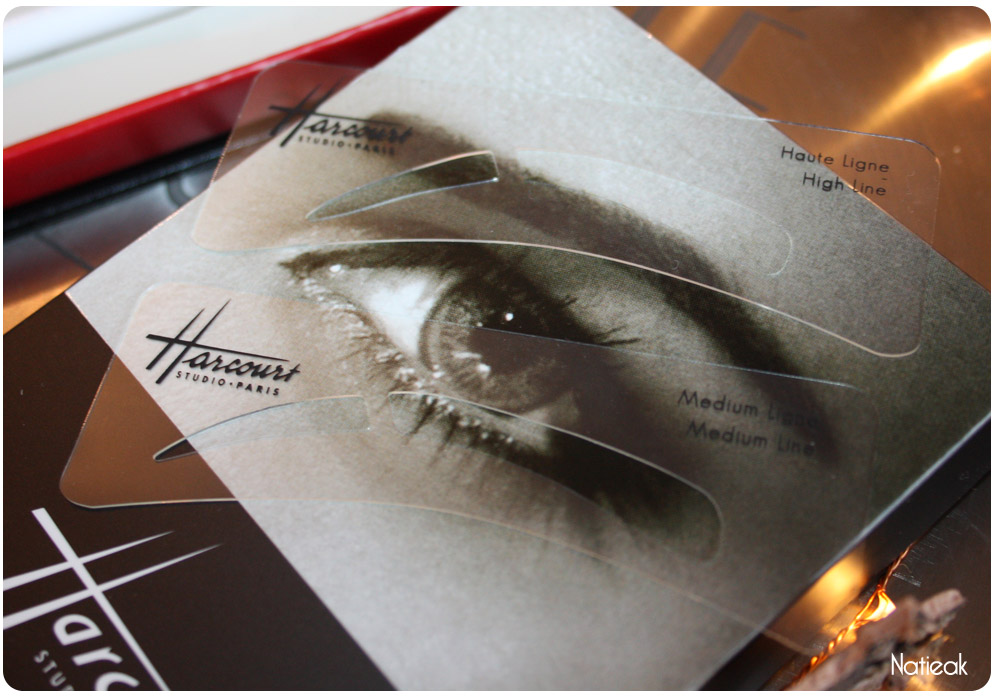 pochoirs de la palette sourcils Harcourt
