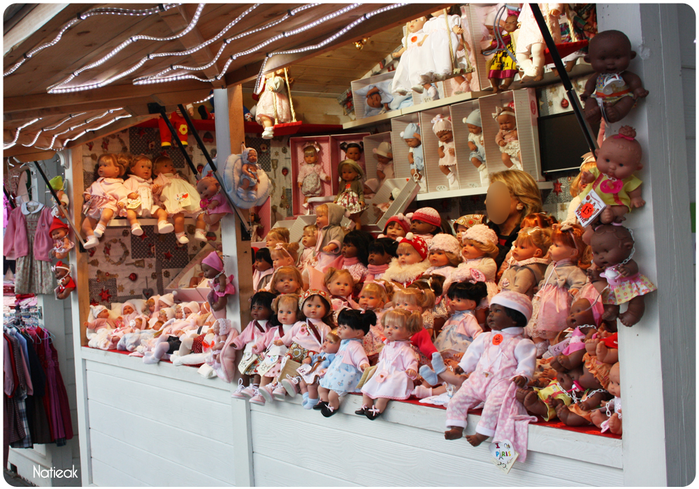 Les poupées Nines d'Onil et Arias au marché de Noël des Champs -Elysées