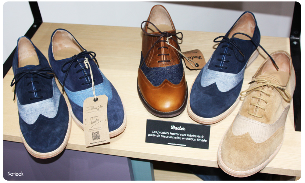 chaussures Hacter: la mode recyclée pour les hommes