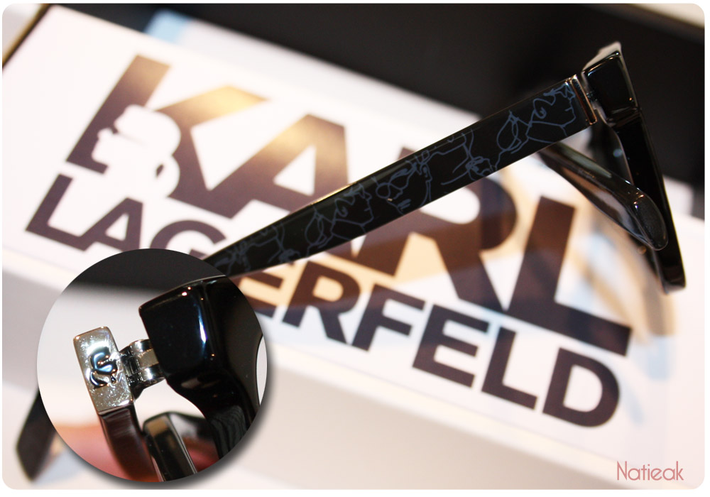 Modèle optique, silhouette de Karl Lagerfeld