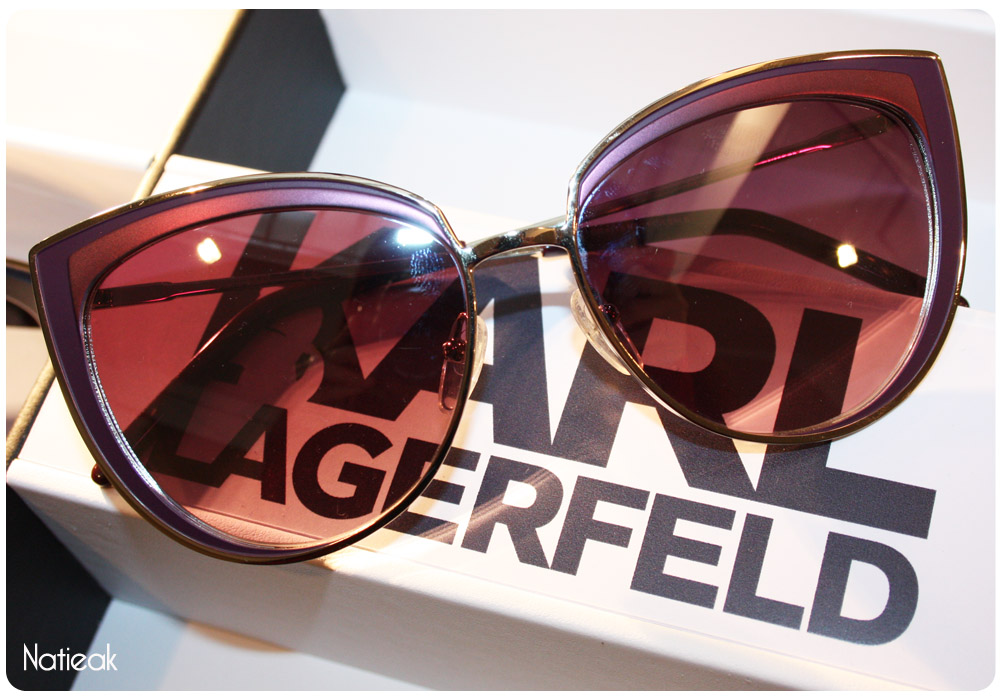 Modèle solaire cat eye de Karl Lagerfeld