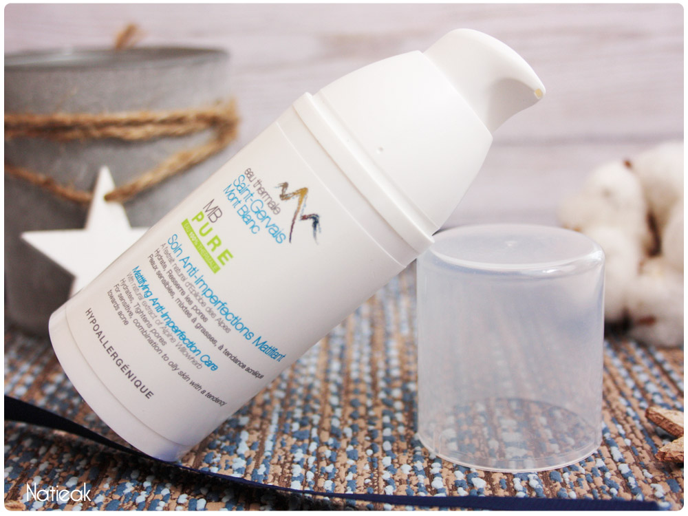 Soin anti imperfections matifiant de Saint-Gervais Mont Blanc