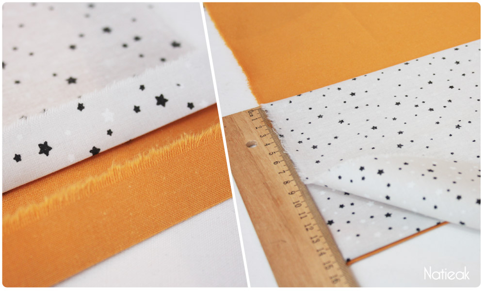 étape de couture de réalisation de pochette