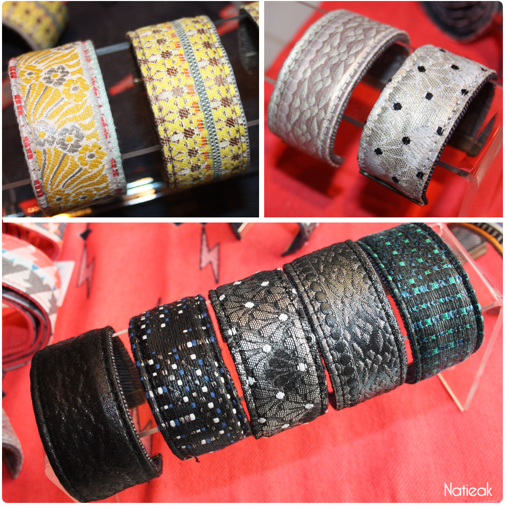 bracelets tissu jacquard 100% français Tonnerre de Belt
