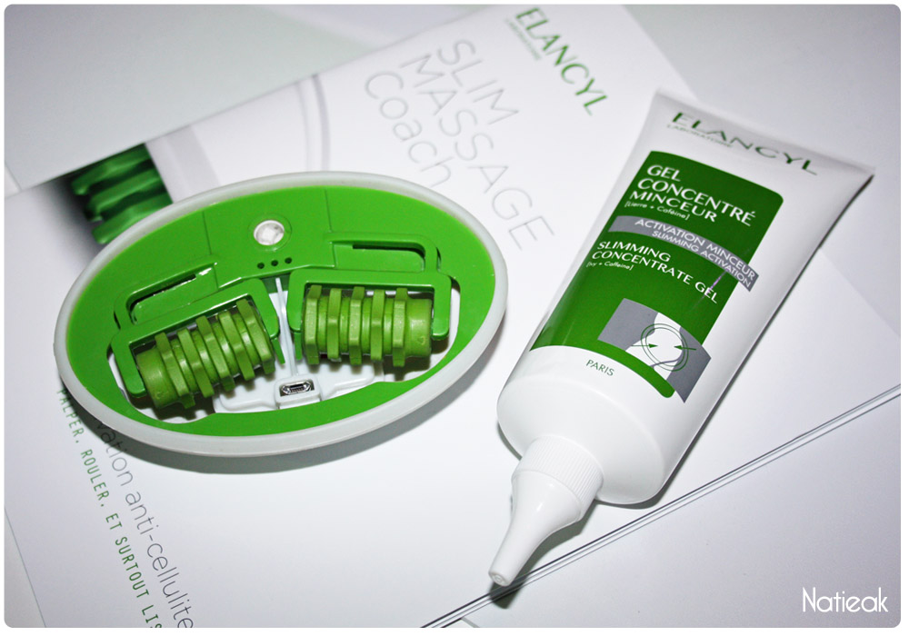 Slim massage Coach et gel concentré minceur d'Elancyl