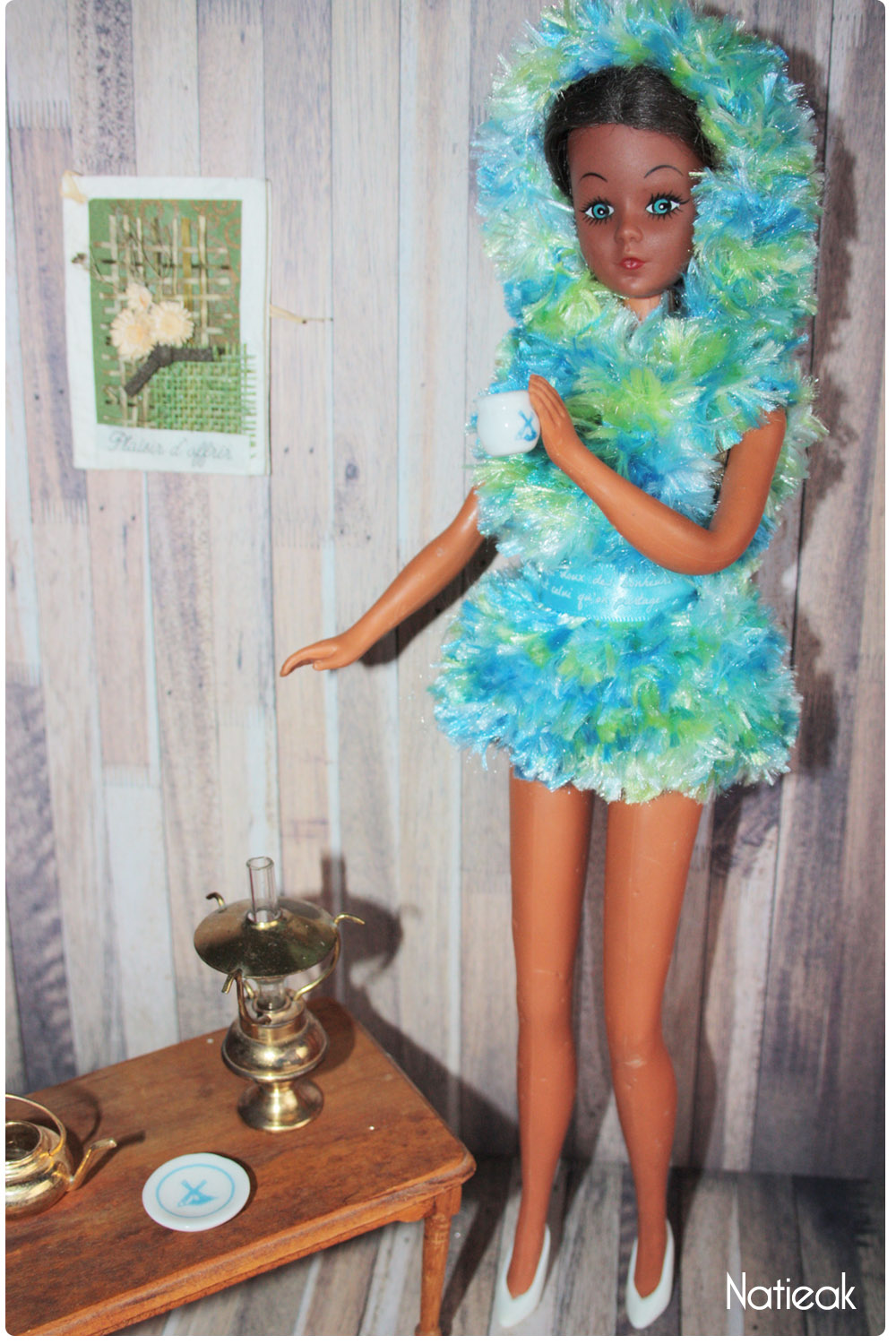 DIY robe pilou à capuche en tricot pour Dolls