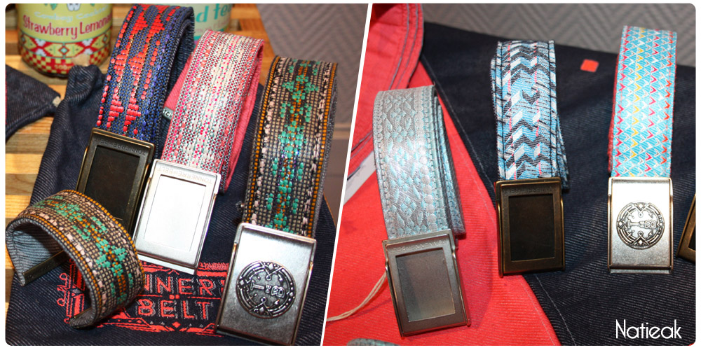 ceinture tissu jacquard 100% français