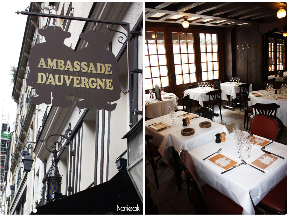 Décoration du restaurant Ambassade d'Auvergne