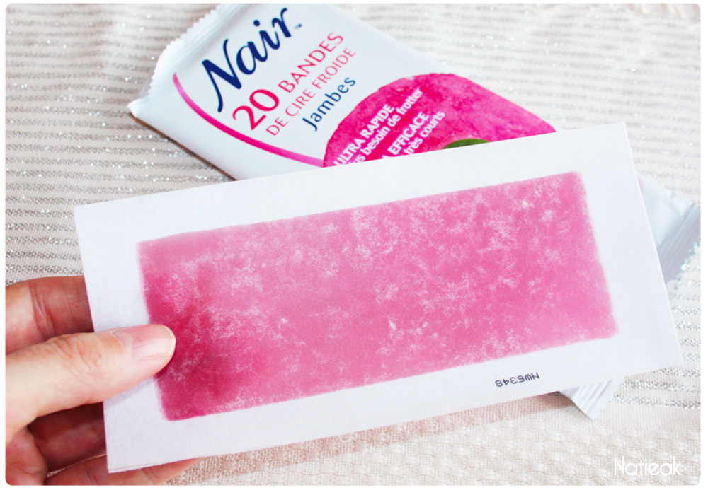 bandes de cire froidel cerise Nair