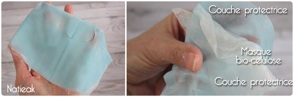 aspect des masques bio-cellulose aux huiles essentielles de lotus de Unitouch