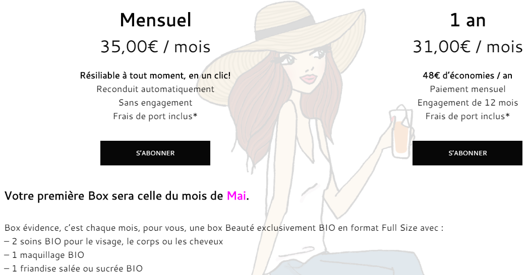 abonnement Evidence box