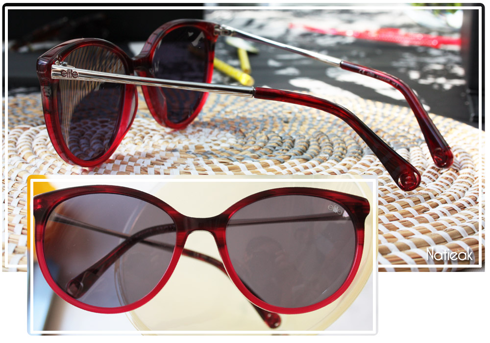 lunettes de soleil rouge dégradé d'Elite pour Optic 2000