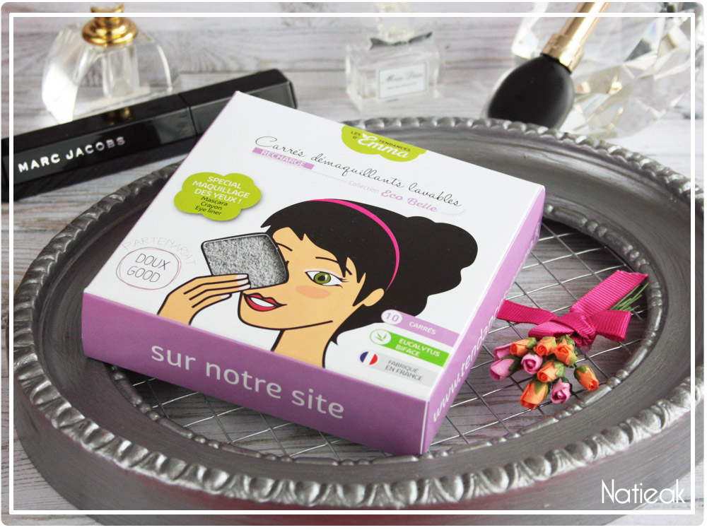 carrés démaquillants lavables - les tendances d'emma avis