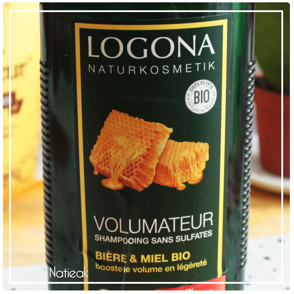 Shampoing volumateur Bière et miel bio de Logona
