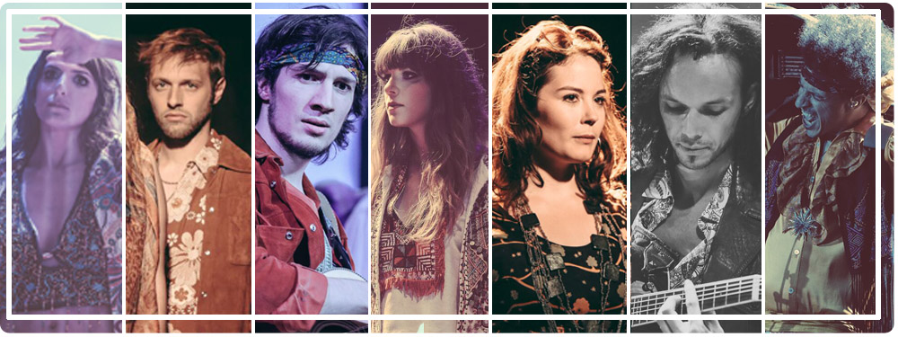 Comédiens du spectacle Welcome to Woodstock