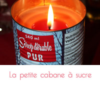 bougie sirop d'erable
