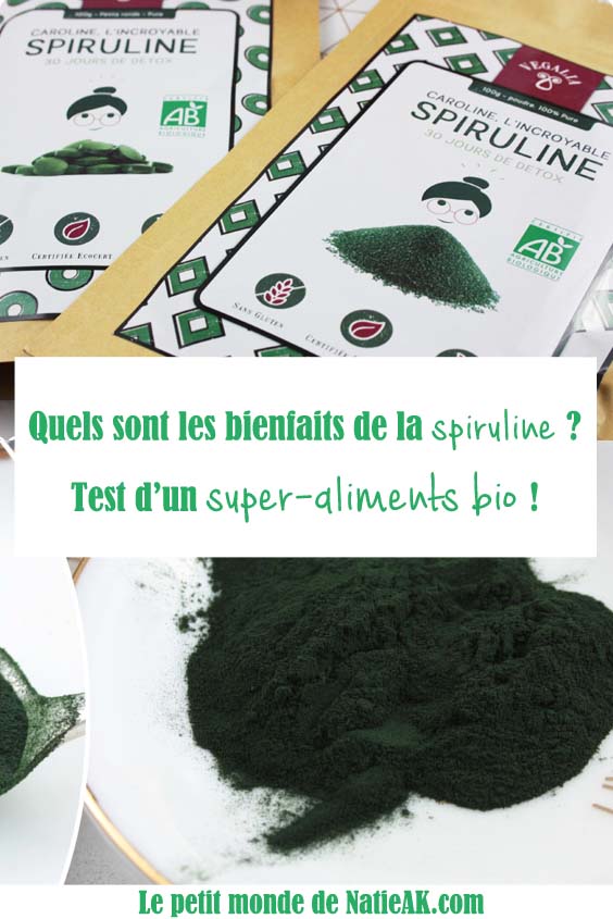 Caroline incroyable spiruline Vegalia