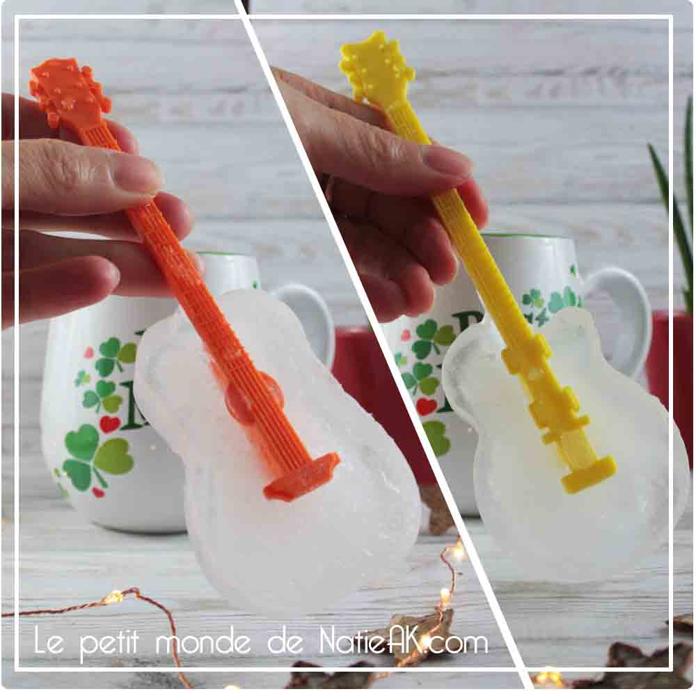 Moule à Glaçons flexible en forme de Guitare