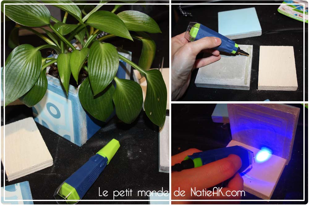 Pot en carreaux de ciment