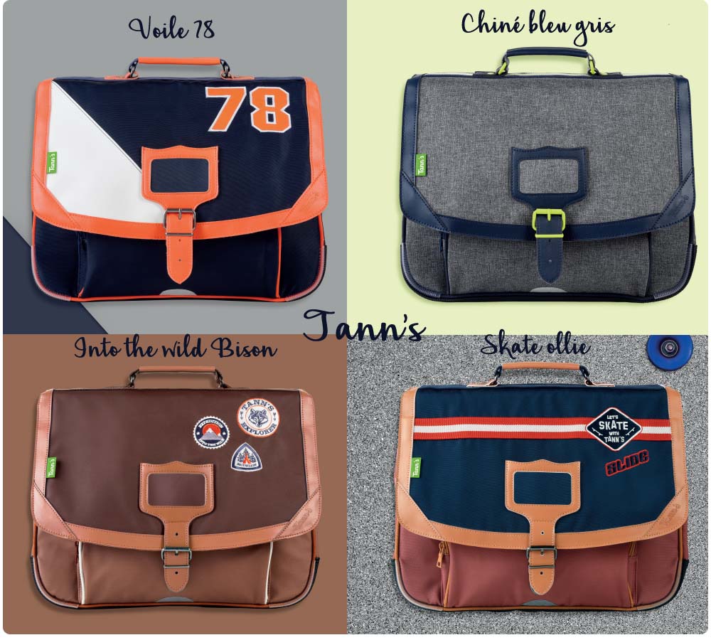 Nouvelle collection cartables Tann's