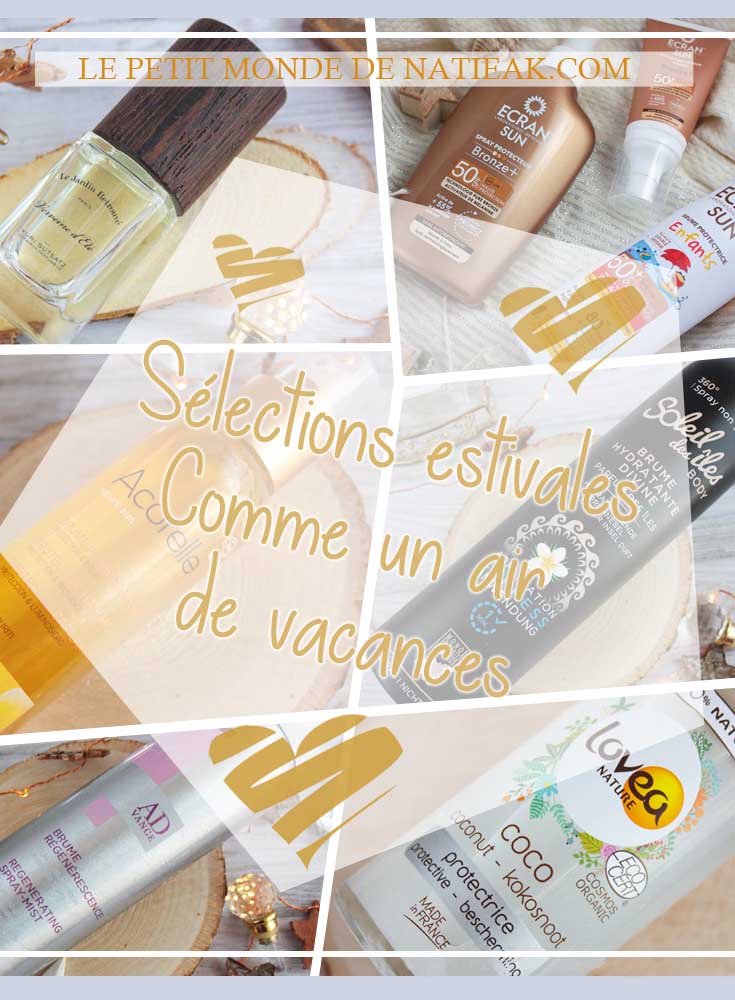 Sélections estivales soins cosmétiques
