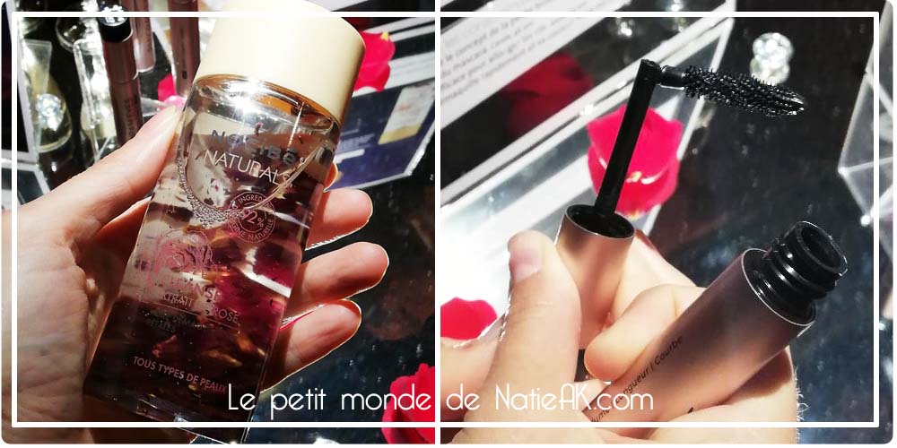 Huile démaquillante rose et mascara flexible Nocibé