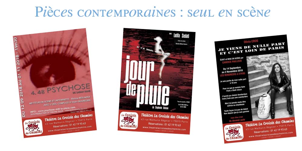 oeuvres contemporaines seul en scène