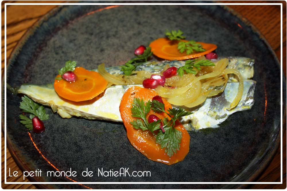 Escabèche de maquereau et ses légumes croquants