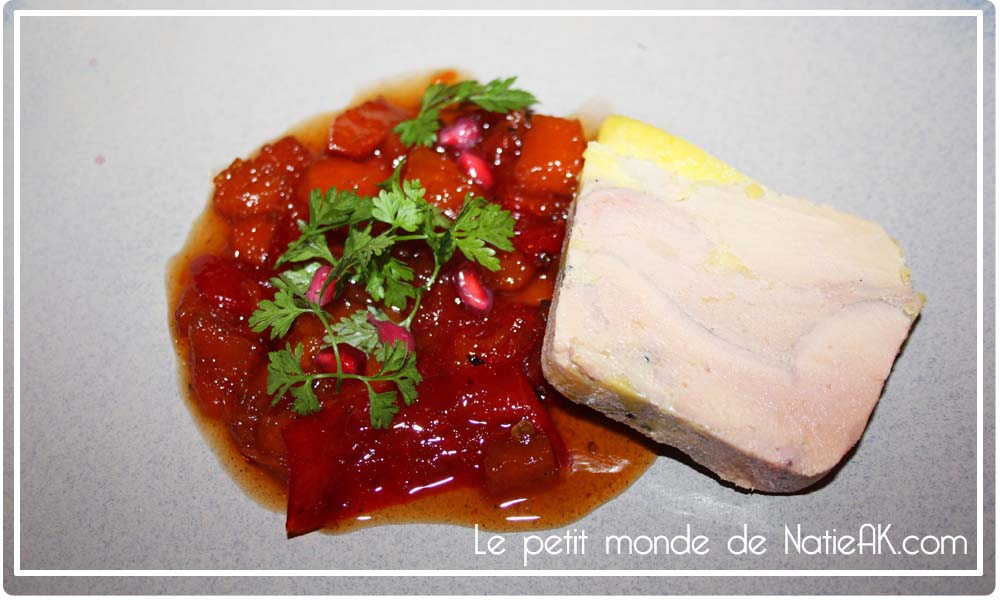 Foie gras chutney de potiron