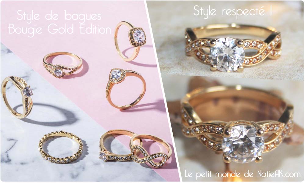bague My jolie candle Gold Edition