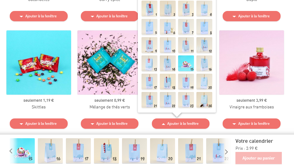 calendrier de l'avent personnalisé original