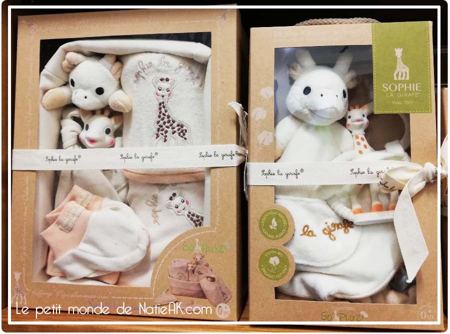 jouet bio fabriqué en France Sophie la girafe coffret so pure
