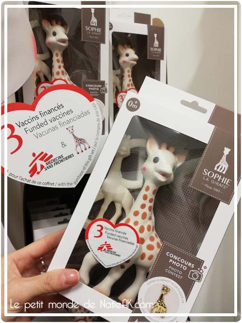 jouet bio français coffret Sophie la Girafe award