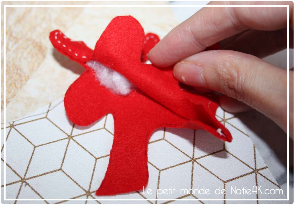 renne de Noël en feutrine