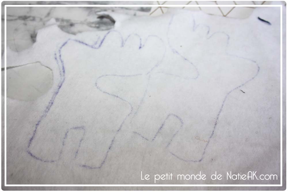 patron pour décoration de Noël en feutrine