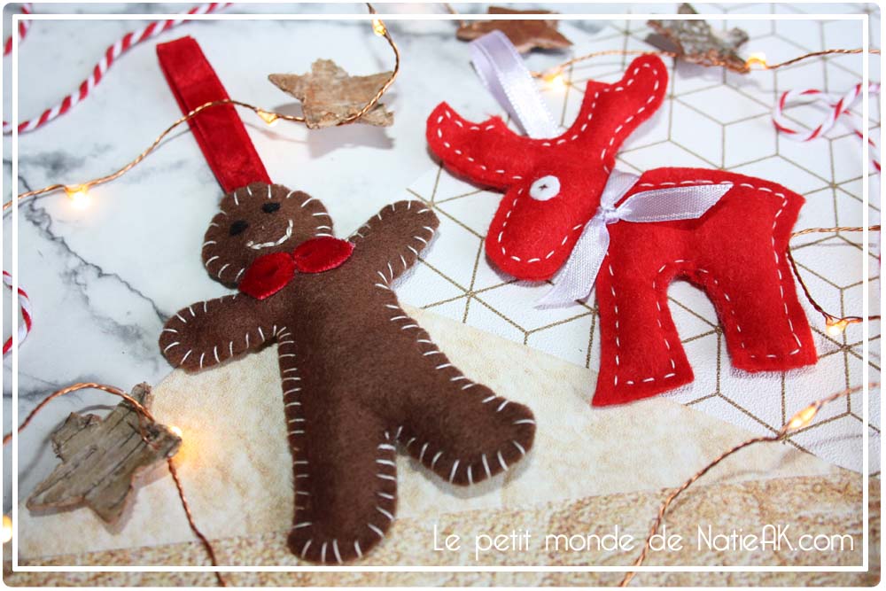 DIY bonhomme pain d'épice en feutrine