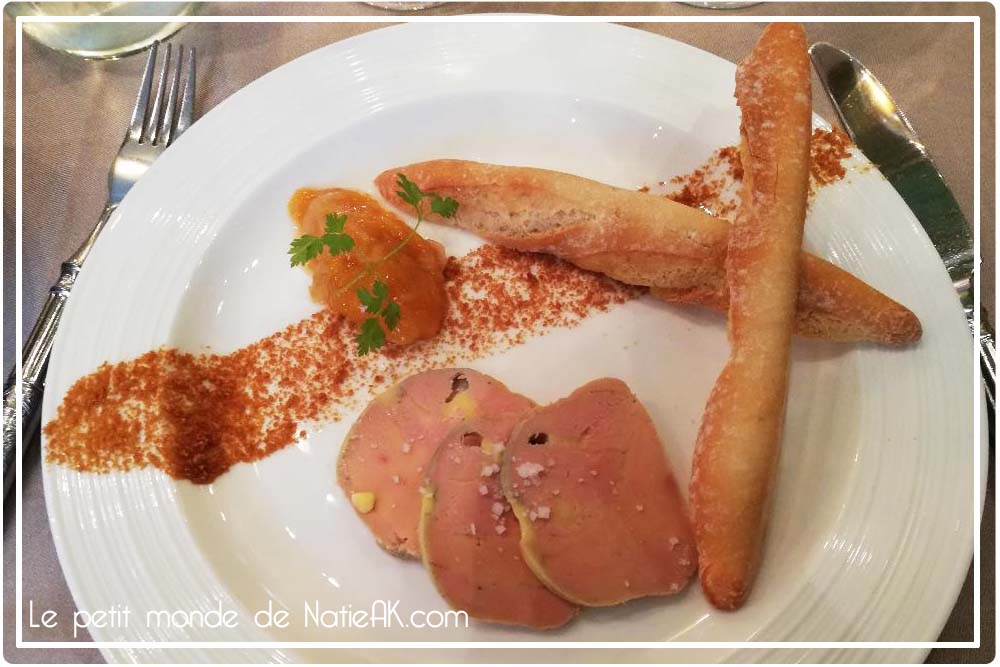 Foie gras et chutney de mangue Bouillon Racine