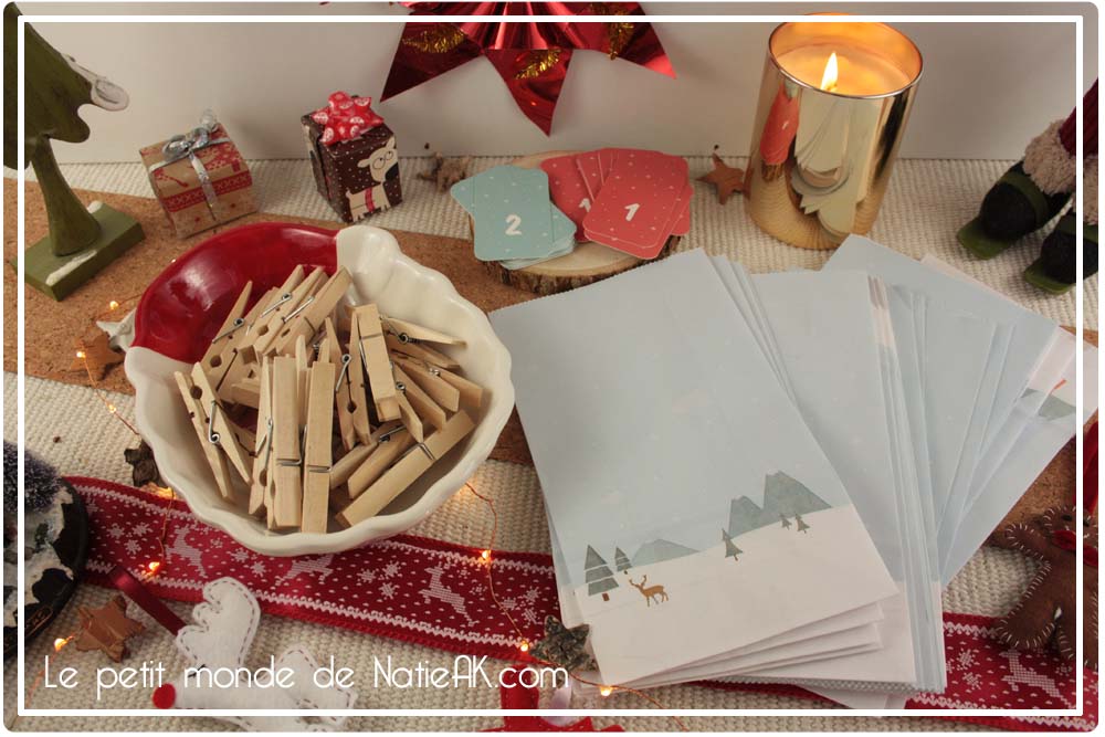 Kit DIY calendrier de l'avent à composer